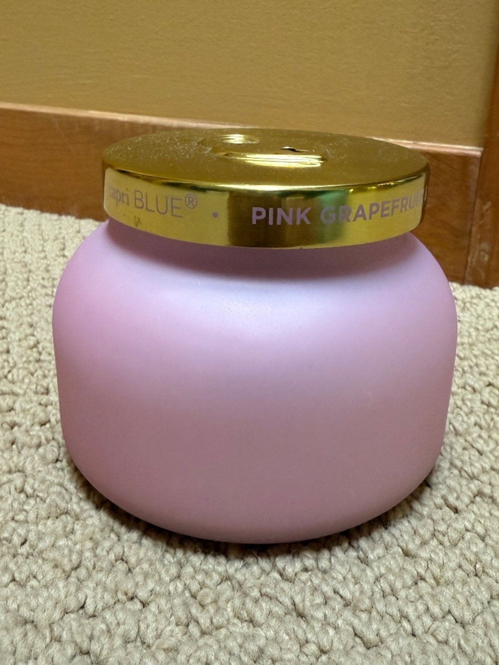 Capri Blue Signature Candle - Pink Grapefruit & Prosecco - 19oz Gold Heart Lid